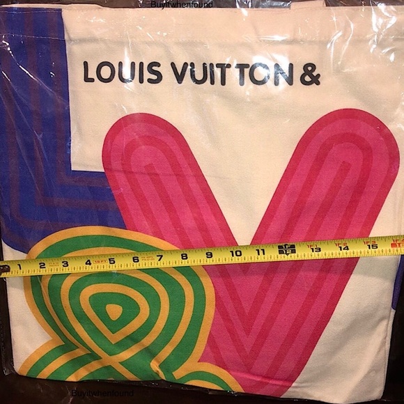 LOUIS VUITTON LV Double Sided Canvas Tote Bag From 2022 LV Shenzhen Exhibition - Picture 9 of 11
